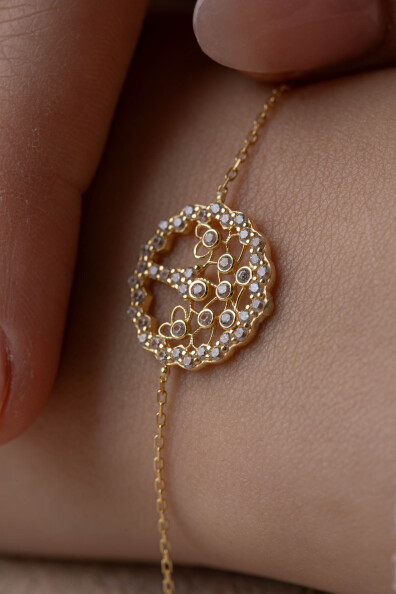 14 Ayar Altın Ağaç Bileklik