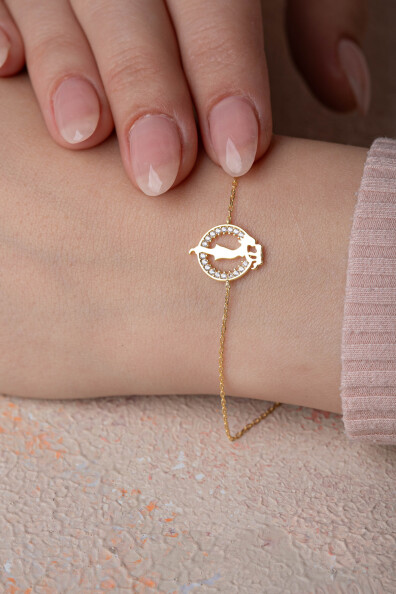 14 Ayar Altın Anne Çocuk Bileklik