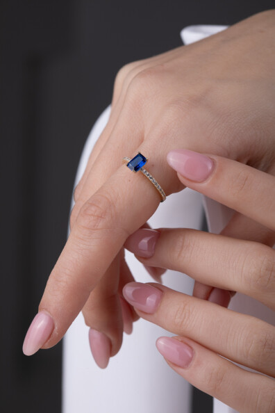 14 Ayar Altın Baget Yüzük