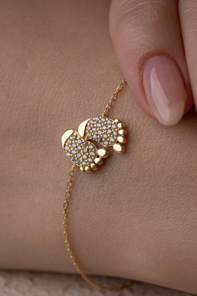 14 Ayar Altın Bebek Ayak Bileklik