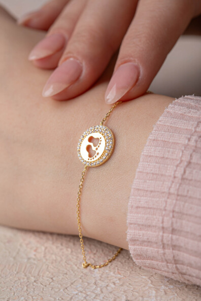 14 Ayar Altın Bebek Ayak Bileklik