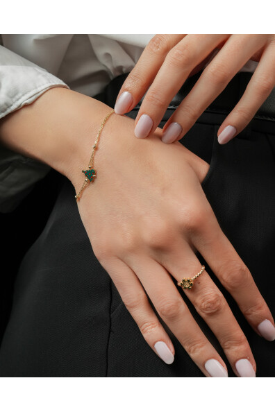 14 Ayar Altın Çam Ağacı Bileklik