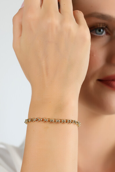 14 Ayar Altın Doch Zincir Bileklik