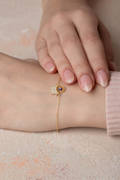 14 Ayar Altın Fatma Ananın Eli Bileklik