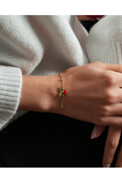 14 Ayar Altın Geyik Bileklik