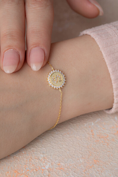 14 Ayar Altın Harf Bileklik