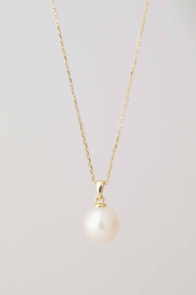 14 Ayar Altın İnci Kolye