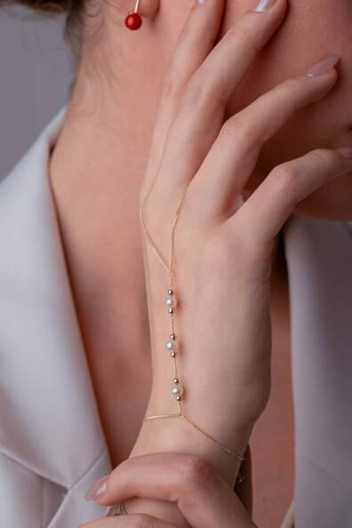 14 Ayar Altın İnci Şahmeran