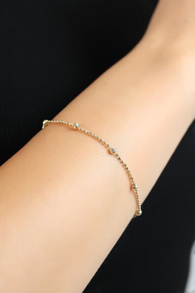 14 Ayar Altın İtalyan Dorika Bileklik