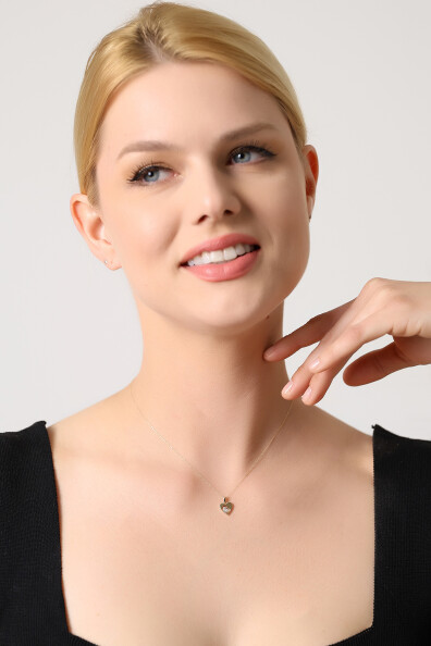 14 Ayar Altın Kalp Kolye