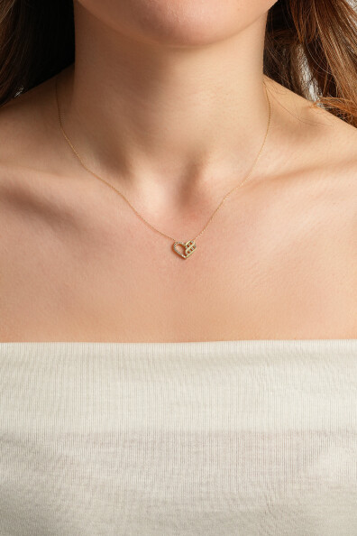 14 Ayar Altın Kalp Kolye