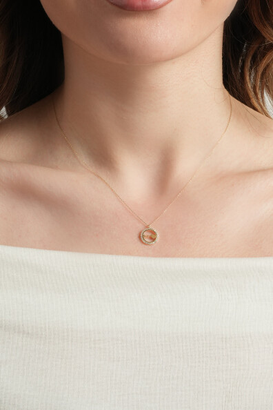 14 Ayar Altın Kalp Ritim Kolye