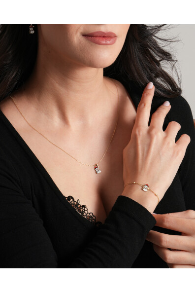 14 Ayar Altın Kardan Adam Kolye