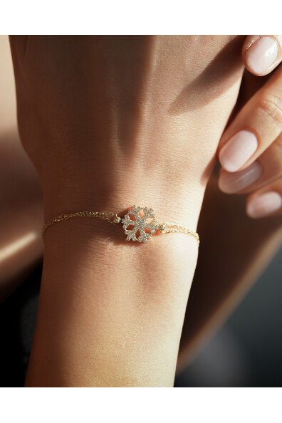 14 Ayar Altın Kartanesi Bileklik