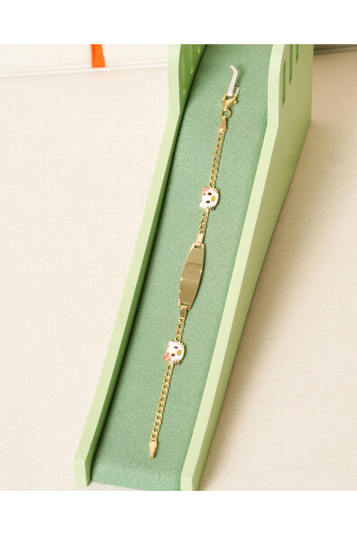 14 Ayar Altın Kedi Figürlü Künye