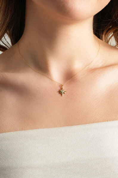 14 Ayar Altın Kutup Yıldızı