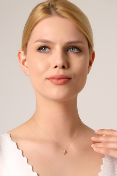 14 Ayar Altın Melek Kolye