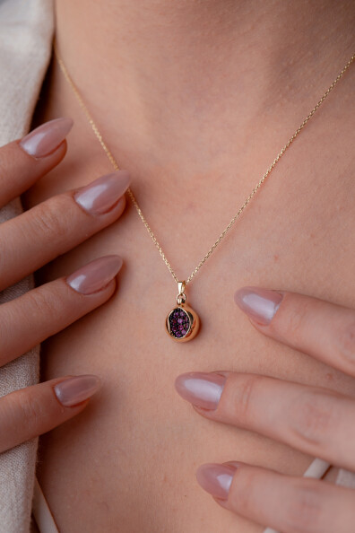 14 Ayar Altın Nar Kolye