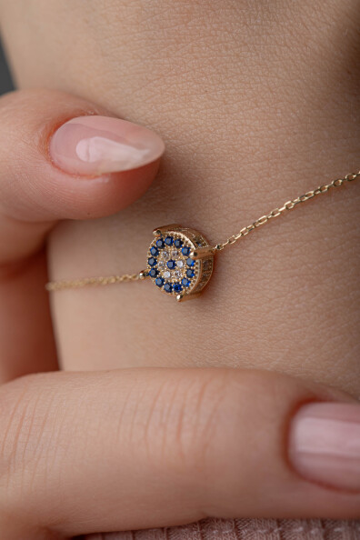 14 Ayar Altın Nazar Bileklik