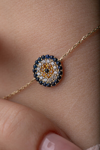 14 Ayar Altın Nazar Bileklik