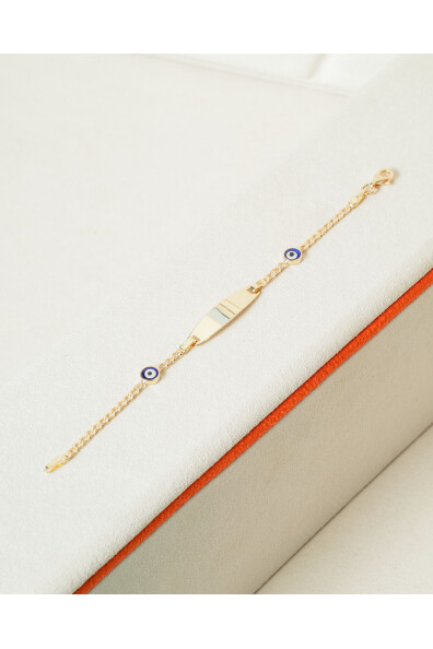 14 Ayar Altın Nazar Boncuklu Künye