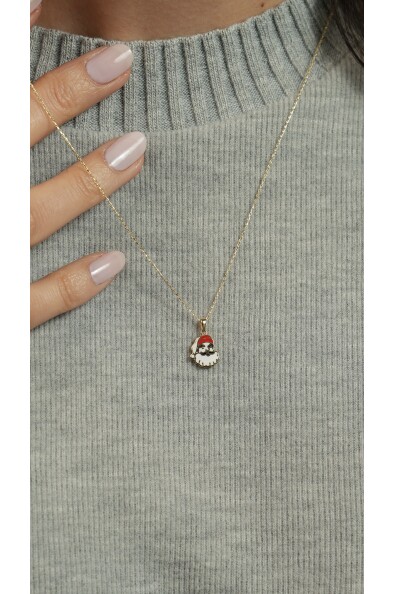 14 Ayar Altın Noel Baba Kolye