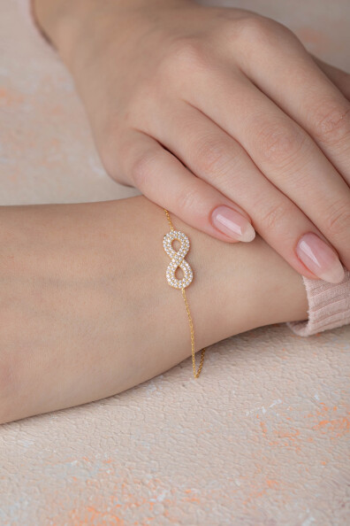 14 Ayar Altın Sonsuzluk Bileklik