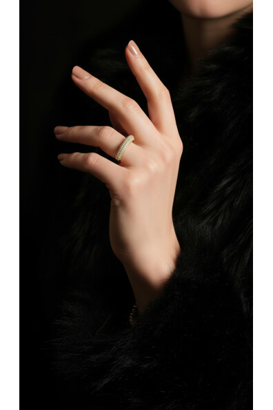 14 Ayar Altın Taşlı Yüzük