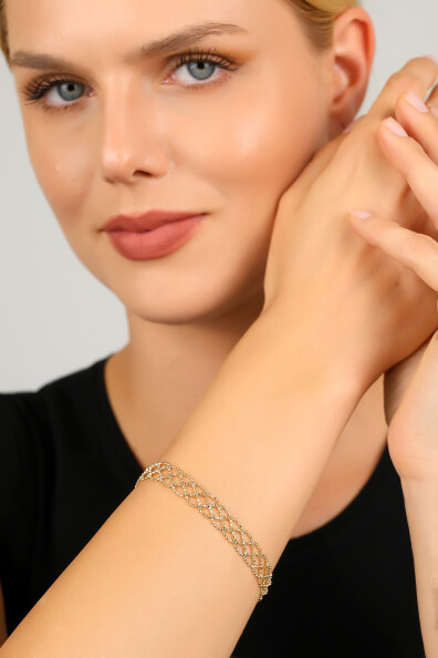 14 Ayar Altın Tuğra Bileklik