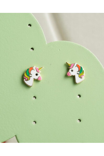 14 Ayar Altın Unicorn Çocuk Küpe