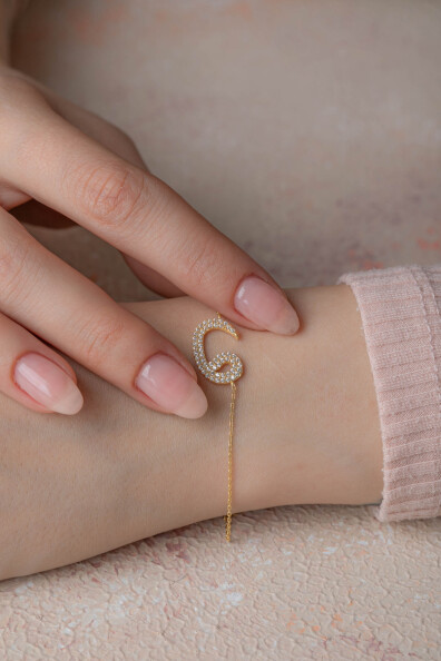 14 Ayar Altın Vav Bileklik