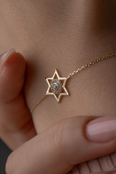 14 Ayar Altın Yıldız Bileklik