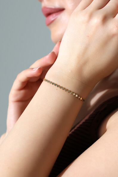 14 Ayar Altın Yonca Bileklik