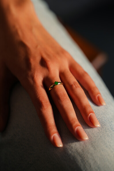 14 Ayar Altın Yonca Yüzük