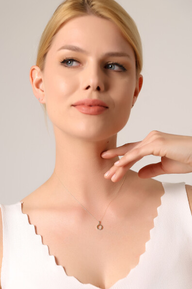 14 Ayar Altın Yuvarlak Kolye