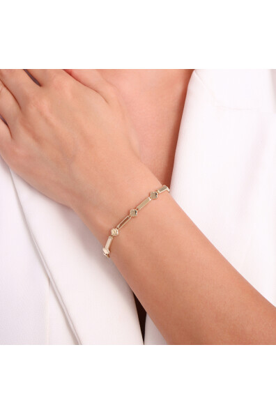 14 Ayar Altın Zincir Bileklik