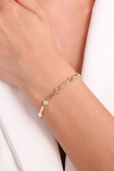 14 Ayar Altın Zincir Bileklik