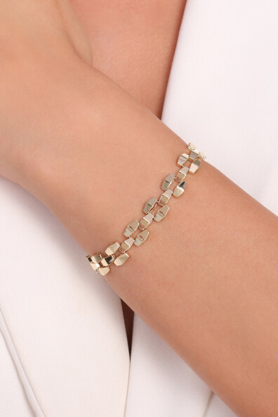 14 Ayar Altın Zincir Bileklik