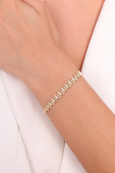 14 Ayar Altın Zincir Bileklik