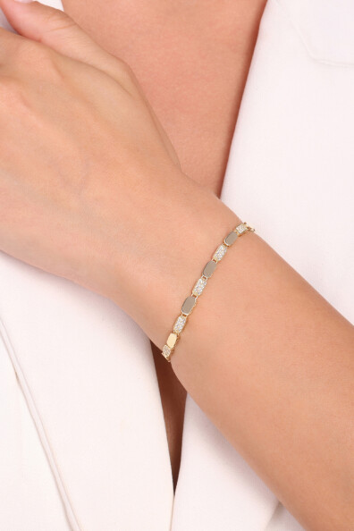 14 Ayar Altın Zincir Bileklik