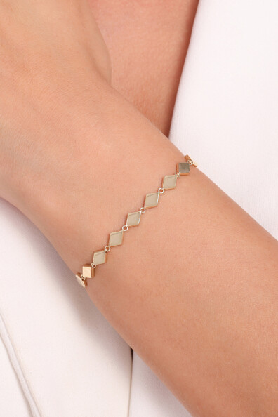 14 Ayar Altın Zincir Bileklik