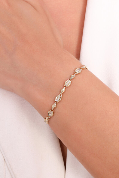 14 Ayar Altın Zincir Bileklik