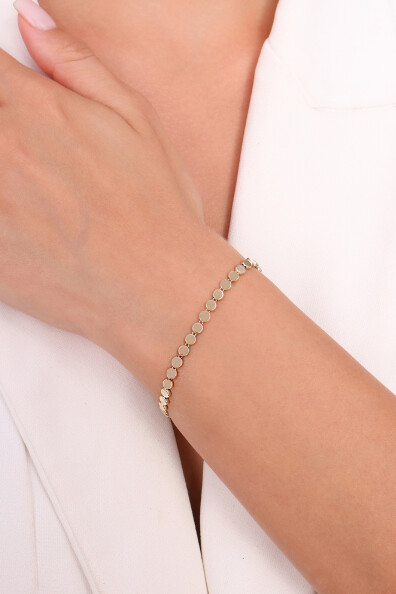 14 Ayar Altın Zincir Bileklik