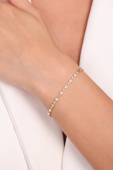 14 Ayar Altın Zincir Bileklik