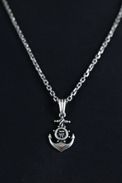 Gümüş Deniz Çapası Kolye Ucu 