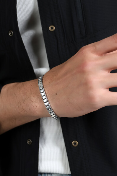 Gümüş Seramik Bileklik