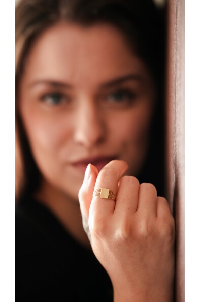 14 Ayar Altın Kalp Yüzük