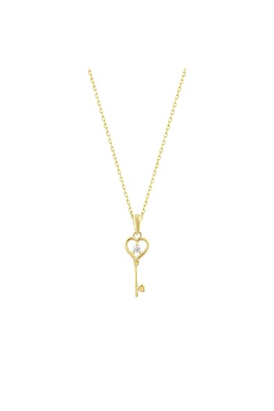 14 Ayar Anahtar Kolye