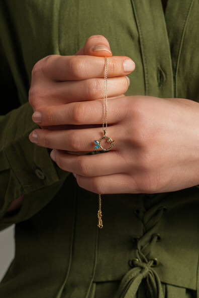 14 Ayar Balık Kolye