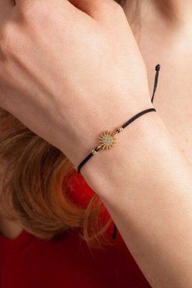 14 Ayar Altın İpli Güneş Bileklik